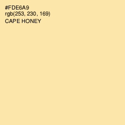 #FDE6A9 - Cape Honey Color Image